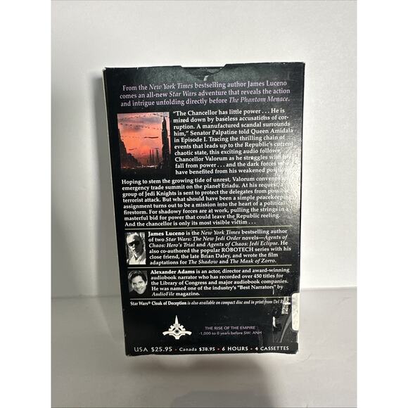 Star Wars Ser.: Cloak of Deception by James Luceno (2001, Audio Cassette,... - Picture 5 of 8